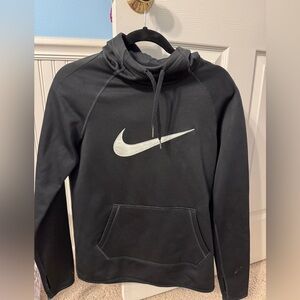 Nike Black Hoodie with White Logo